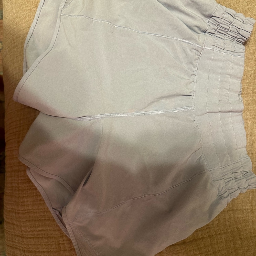Lululemon Athletica Light Blue Elastic Waist Shorts